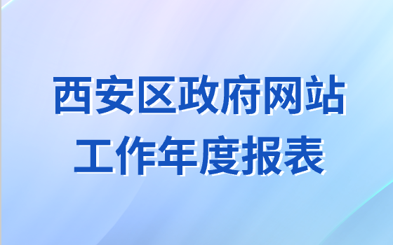 西安區(qū)政府網(wǎng)站工作年度報表